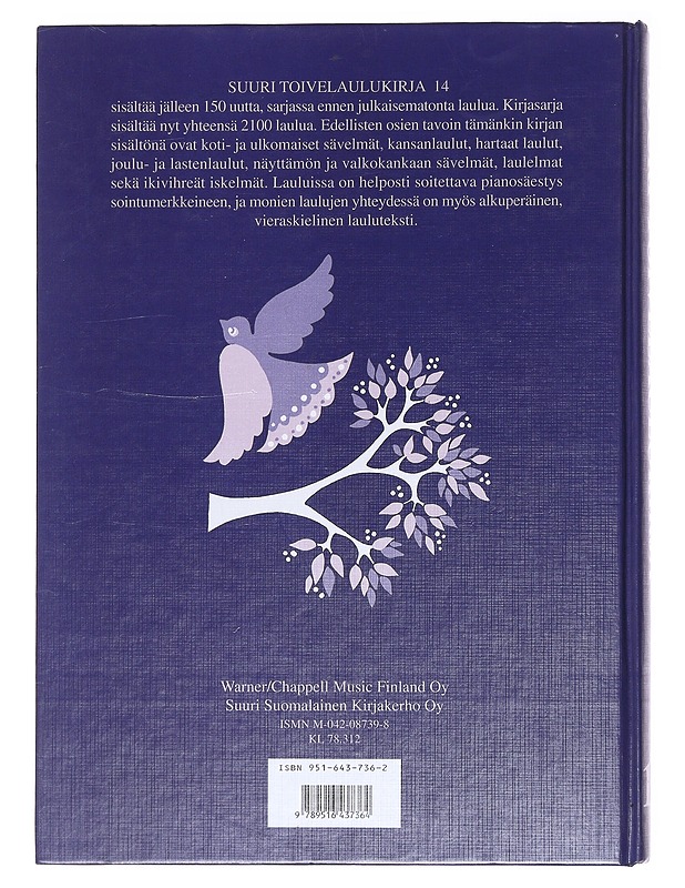 Suuri toivelaulukirja 14 - Uusitalo, Heikki - Musiikki- ja elokuvakirjat - 10105574338 - 1