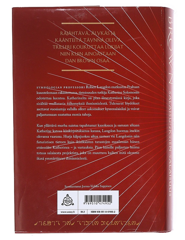 Salaisuuksien salaisuus - Brown, Dan - Romaanit ja novellit - 10105574346 - 1