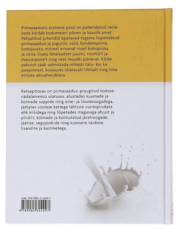 Suur piimaraamat - Maire Suitsu - Ruokakirjat - 10105574375 - 1