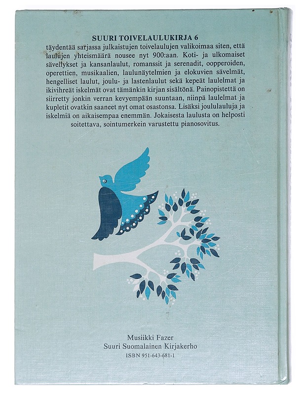 Suuri toivelaulukirja. 6 - Vuoristo, Aapeli - Musiikki- ja elokuvakirjat - 10105574397 - 1