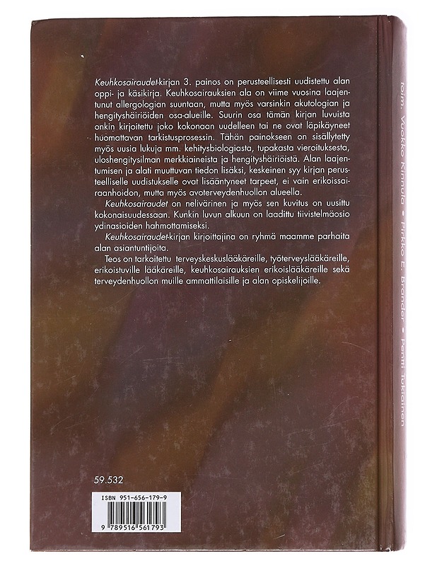 Keuhkosairaudet - Vuokka Kinnula  - Tietokirjat ja oppaat - 10105574432 - 1