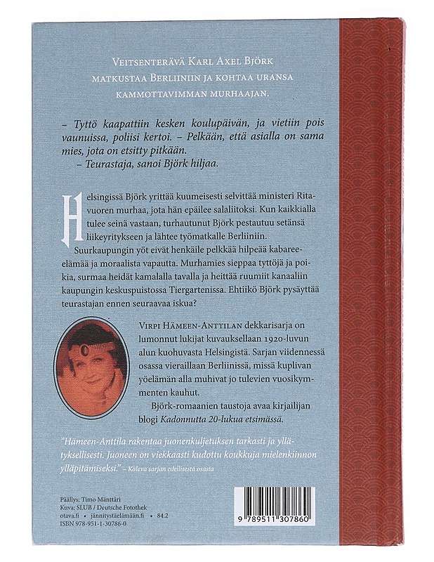 Karl Axel Björkin tutkimuksia 5: Tiergartenin teurastaja - Virpi Hämeen-Anttila - Kirja lahjaksi - 10105574467 - 1