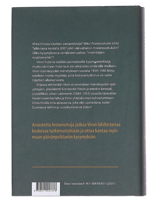 Kenraali Johan Laidoner ja Viron tasavallan tuho 1939-1940 - Martti Turtola - Elämäkerrat ja muistelmat - 10105574493 - 1