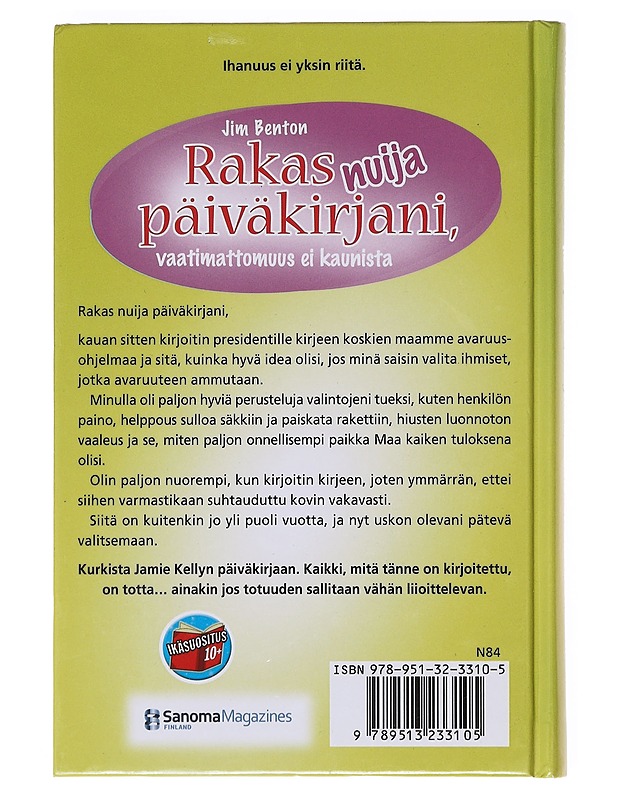 Rakas nuija päiväkirjani, vaatimattomuus ei kaunista - Benton, Jim - Nuorten kirjat - 10105574634 - 1
