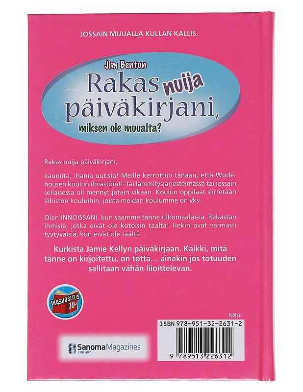 Rakas nuija päiväkirjani, tästä ei sitten puhuta - Benton, Jim - Nuorten kirjat - 10105574641 - 1