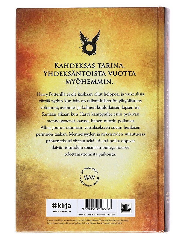 Harry Potter ja kirottu lapsi / Osat yksi ja kaksi - Thorne, Jack - Lastenkirjat - 10105574645 - 1