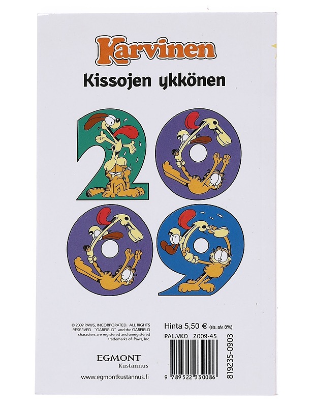 Karvinen : älä kuuntele pahalla korvalla - Davis, Jim - Sarjakuvat - 10105574700 - 1