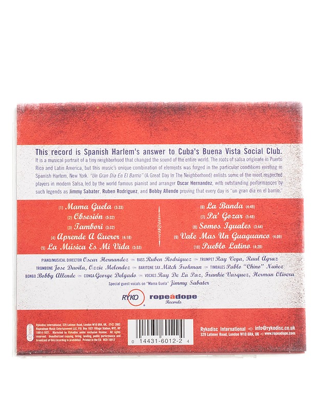 Spanish Harlem Orchestra - Un gran día en el barrio - CD - Musiikki ja elokuvat - 10105574863 - 1