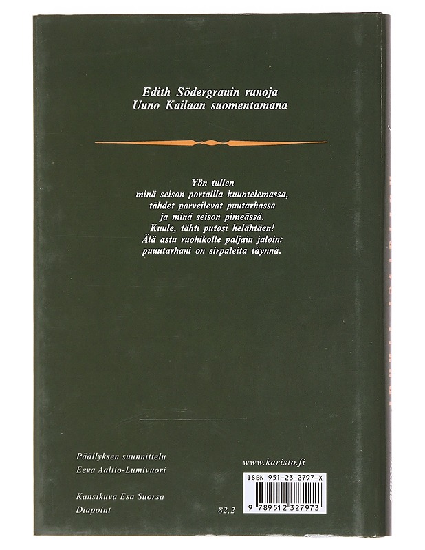 Kultaiset Linnut - Edith Södegran - Kirja lahjaksi - 10105574903 - 1