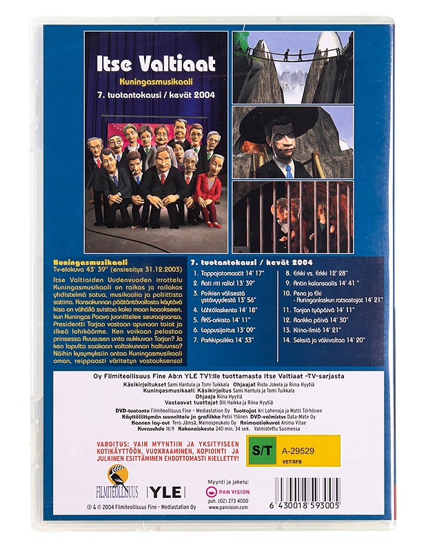 Itse valtiaat #3 Kuningasmusikaali  - DVD - DVD-elokuvat - 10105574918 - 1