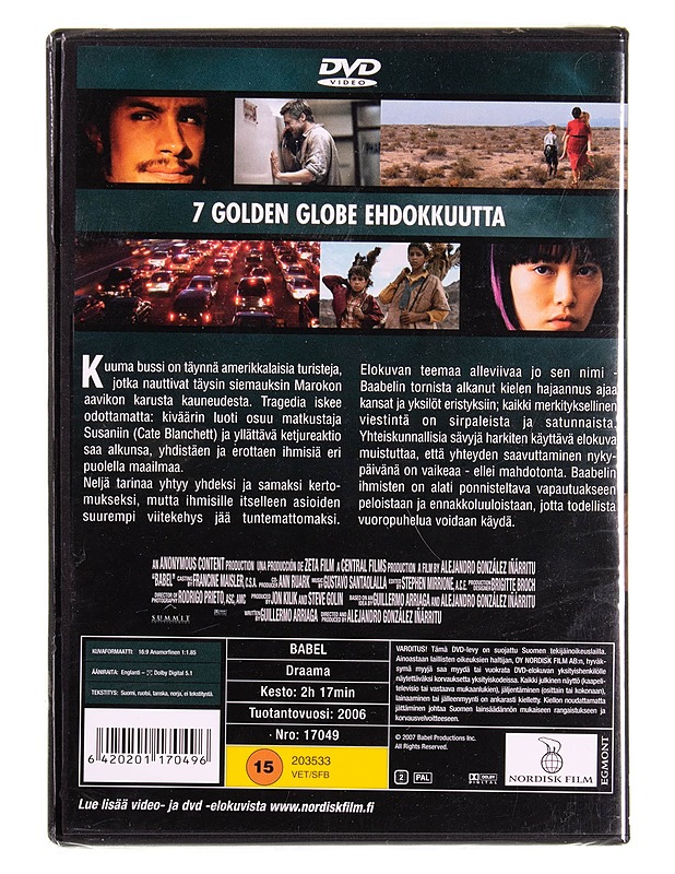 Babel - DVD  - DVD-elokuvat - 10105574975 - 1