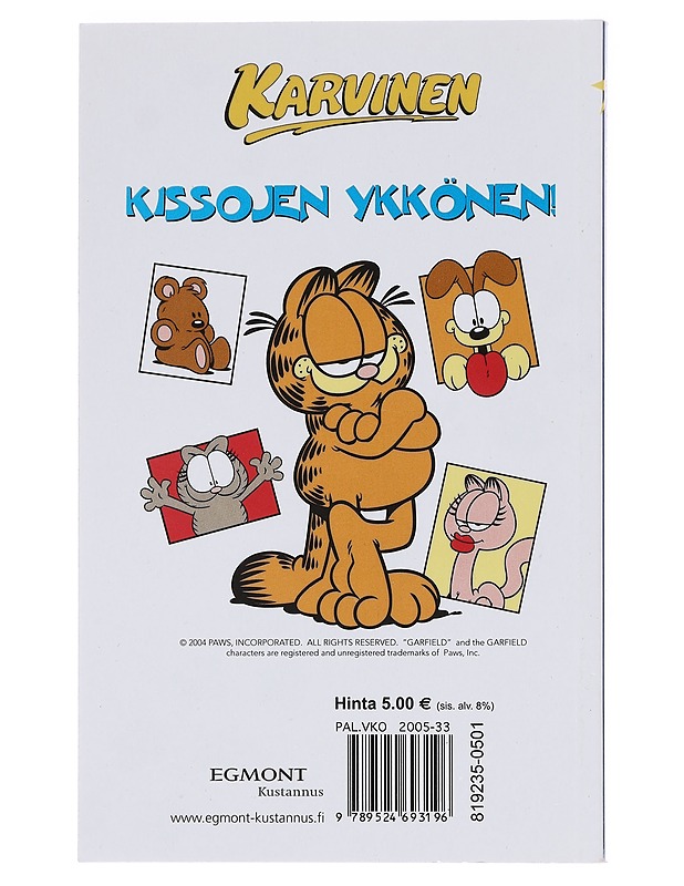 Karvinen : ulkona kuin lumiukko - Davis, Jim - Sarjakuvat - 10105574984 - 1