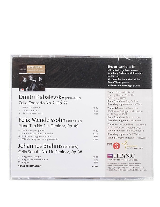 Steven Isserlis - Volume 20 Number 2 - CD - Musiikki ja elokuvat - 10105574982 - 1