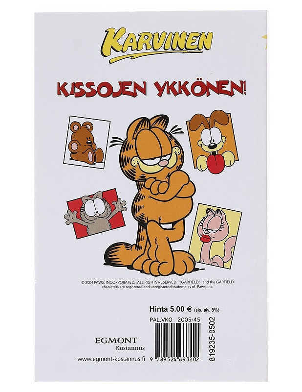 Karvinen : kalassa kotona - Davis, Jim - Sarjakuvat - 10105574992 - 1