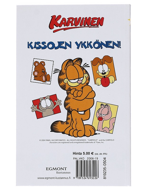 Karvinen : oothan meille, vanha tuttu .. - Davis, Jim - Sarjakuvat - 10105575003 - 1