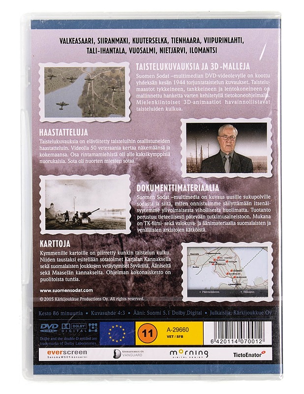 Suomen sodat Kesän 1944 torjuntataistelut - DVD  - DVD-elokuvat - 10105575025 - 1