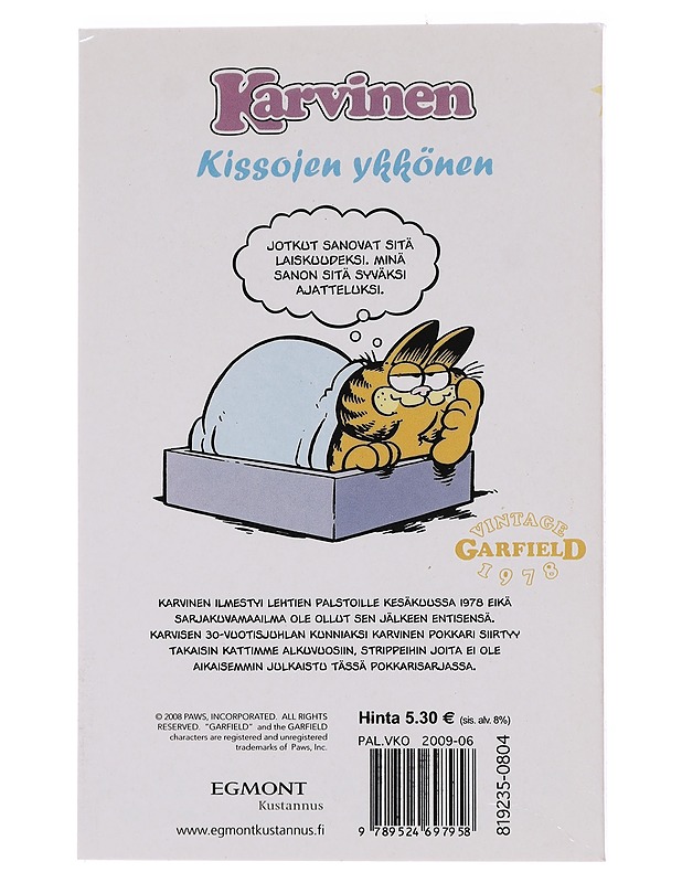 Karvinen : kissa kalamaljassa - Davis, Jim - Sarjakuvat - 10105575029 - 1