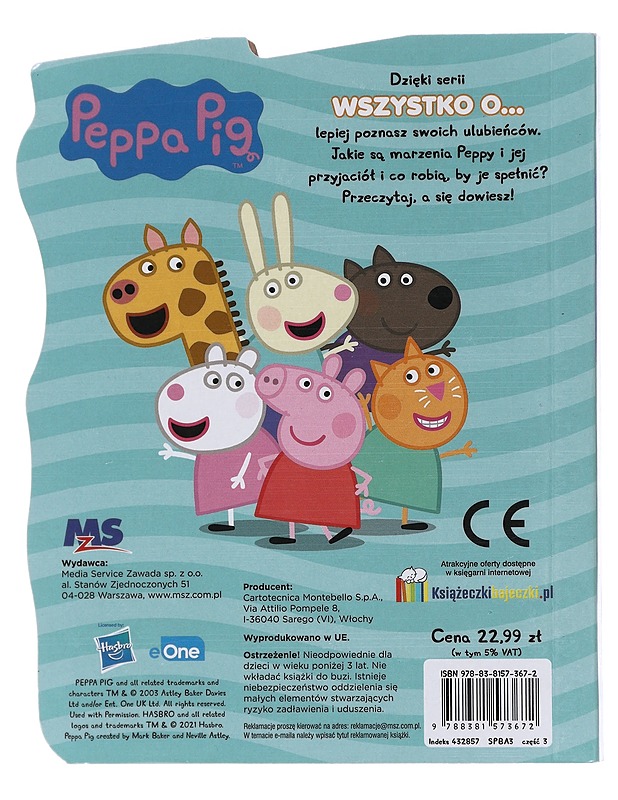 Peppa Pig: Wszystko o... Mielkich Marzeniach (Kaikki Suurista Unelmista) - Lastenkirjat - 10105575039 - 1