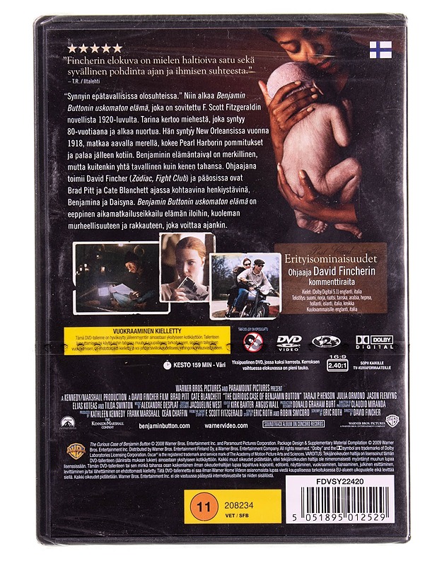 Benjamin Buttonin uskomaton elämä - DVD  - DVD-elokuvat - 10105575053 - 1