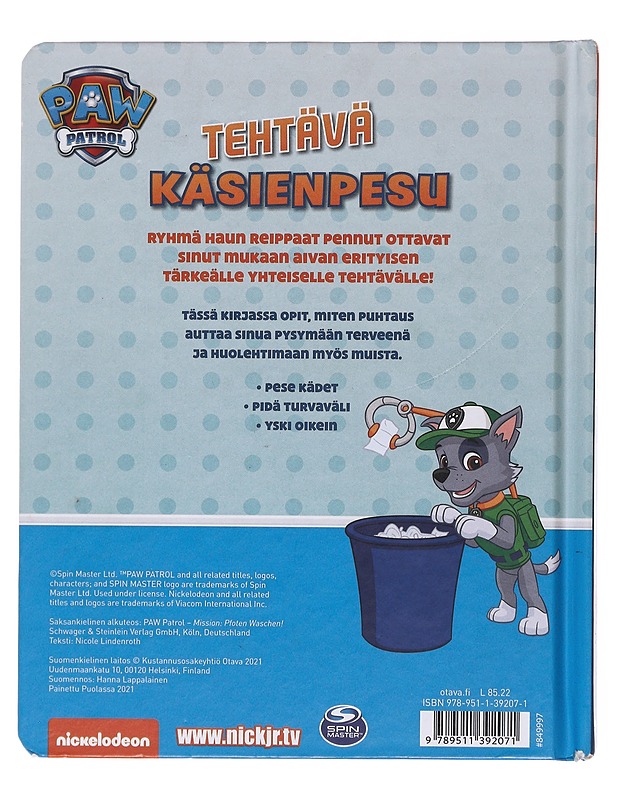 Tehtävä käsienpesu - Lindenroth, Nicole - Lastenkirjat - 10105575080 - 1