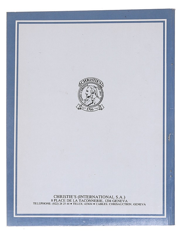 Chriestie's Geneva: important european porcelain - Taide- ja kulttuurikirjat - 10105575094 - 1