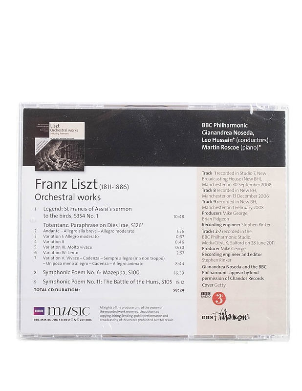 Franz Liszt - Orchestral works - CD - Musiikki ja elokuvat - 10105575115 - 1