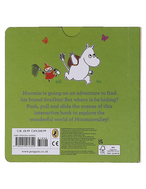 Moomin and the great outdoors / a slide-and-seek adventure - Jansson, Tove - Lastenkirjat - 10105575127 - 1