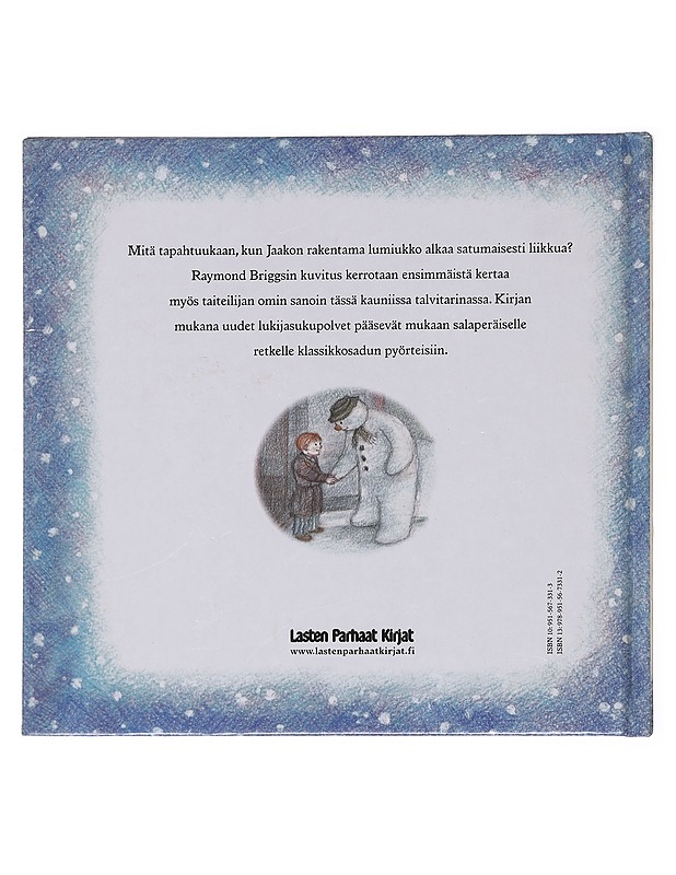 Lumiukko - Raymond Briggs  - Lastenkirjat - 10105575133 - 1