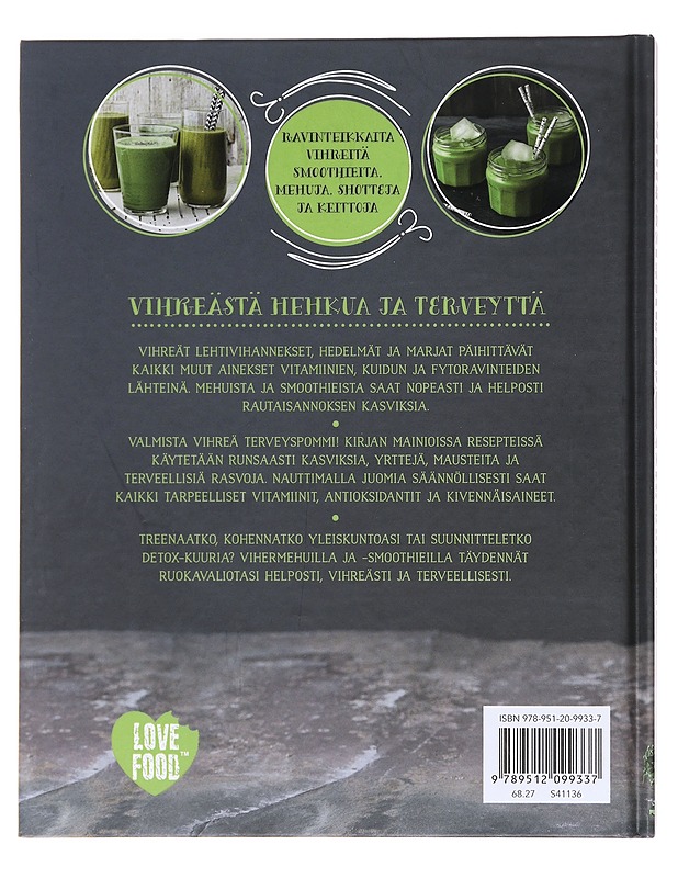 Vihermehut ja Smoothiet - Sinclair, Mima - Ruokakirjat - 10105575158 - 1