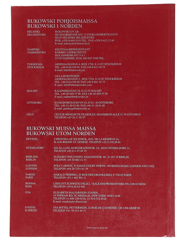 Huutokauppa No 126 - Bukowski's - Taide- ja kulttuurikirjat - 10105575227 - 1