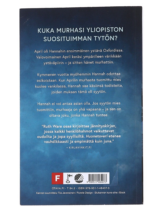 Huonetoveri - Ware, Ruth - Jännitys ja dekkarit - 10105575240 - 1