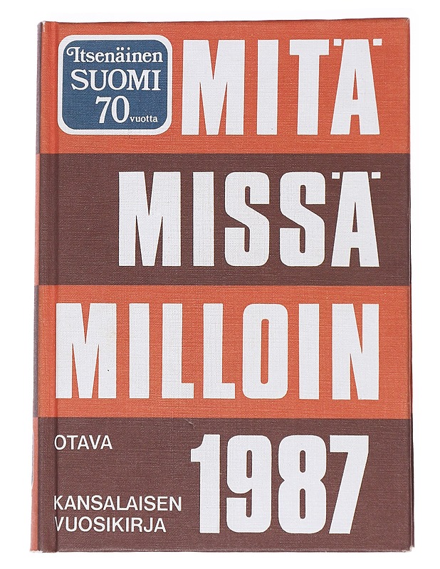 Mitä missä milloin 1987. / kansalaisen vuosikirja - toim.: Allan Tiitta (päätoim.), Soila Kirkkala, Jaana Iso-Markki - Tietokirjat ja oppaat - 10105575295 - 0