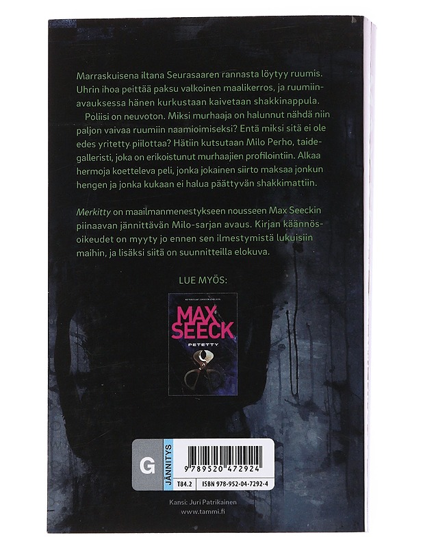 Merkitty - Max Seeck - Romaanit ja novellit - 10105575301 - 1