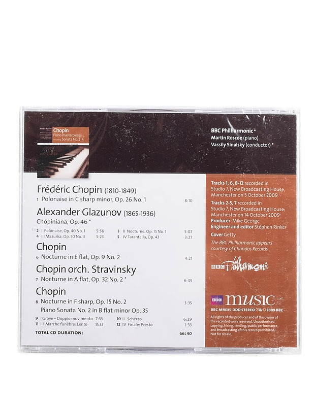 Chopin - Piano masterpieces including Sonata No. 2 - CD - Musiikki ja elokuvat - 10105575311 - 1