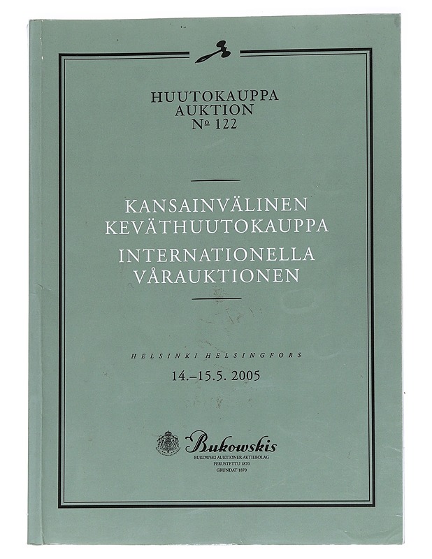 Huutokauppa No 122 - Bukowskis - Harrastekirjat - 10105575345 - 0