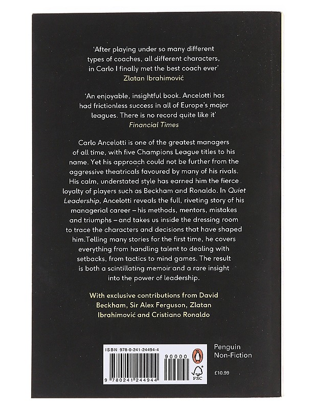 Quiet leadership : winning hearts, minds and matches - Ancelotti, Carlo - Elämäkerrat ja muistelmat - 10105575354 - 1