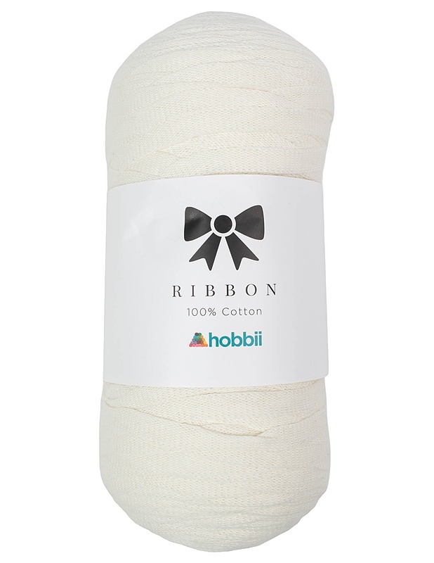 HOBBII Ribbon valkoinen lanka, 250g - Käsityö - 10105575389 - 0