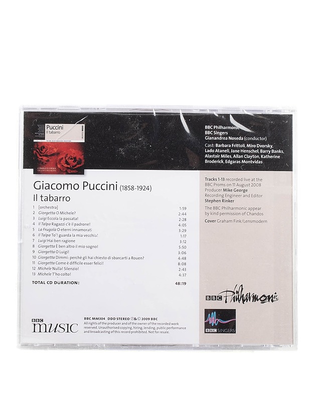 Puccini - Il tabarro - CD - Musiikki ja elokuvat - 10105575395 - 1