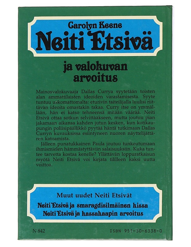 Neiti Etsivä ja valokuvan arvoitus - Keene - Nuorten kirjat - 10105575437 - 1
