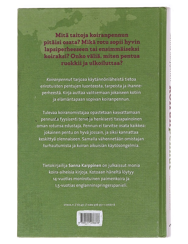 Koiranpennut / sopivan rodun valinta ja kasvatus - Sanna Karppinen - Tietokirjat ja oppaat - 10105575452 - 1