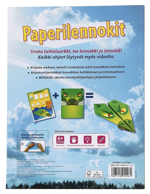 Paperilennokit - Lastenkirjat - 10105575474 - 1