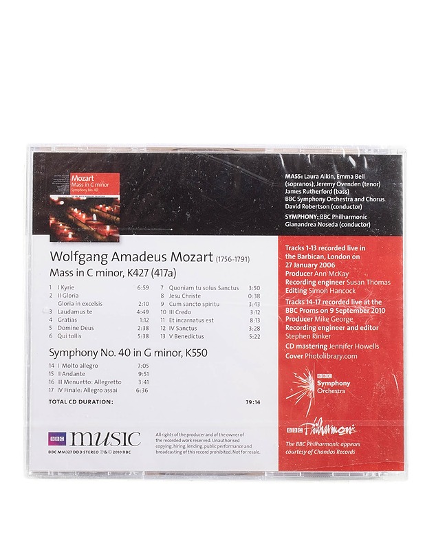 Mozart - Mass in C minor - CD - Musiikki ja elokuvat - 10105575487 - 1