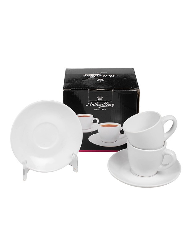 ANTHON BERG espressokuppisetti, 4 osaa - Lautaset ja kulhot - 10105575496 - 0