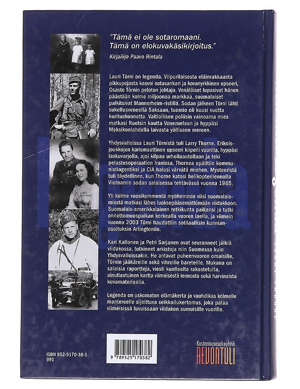 Legenda / Lauri Törni - Larry Thorne - Kallonen, Kari - Elämäkerrat ja muistelmat - 10105575587 - 1