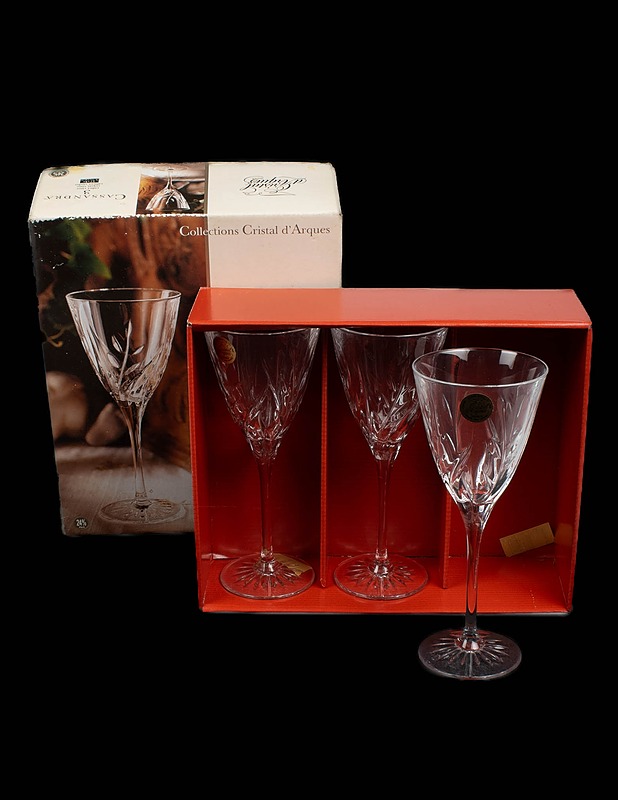 CRISTAL D'ARQUES Cassandra kristallilasit, 3 kpl - Lasit - 10105575613 - 0