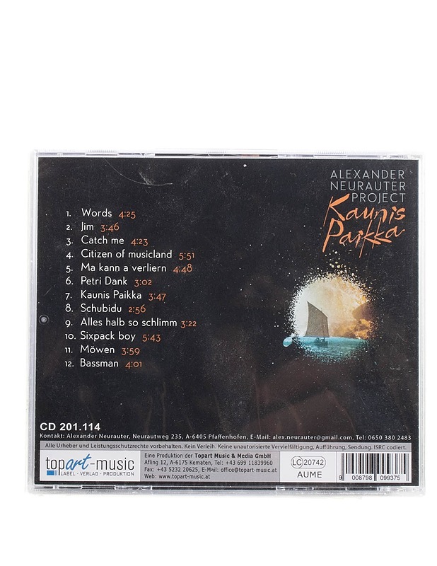Alexander Neurauter Project - Kaunis paikka - CD - Musiikki ja elokuvat - 10105575651 - 1