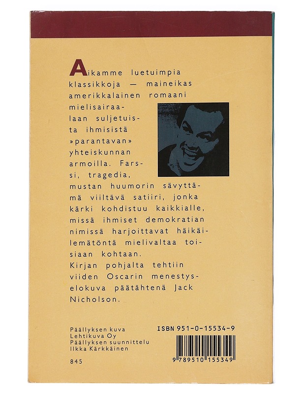 Yksi lensi yli käenpesän - Kesey, Ken - Romaanit ja novellit - 10105575697 - 1