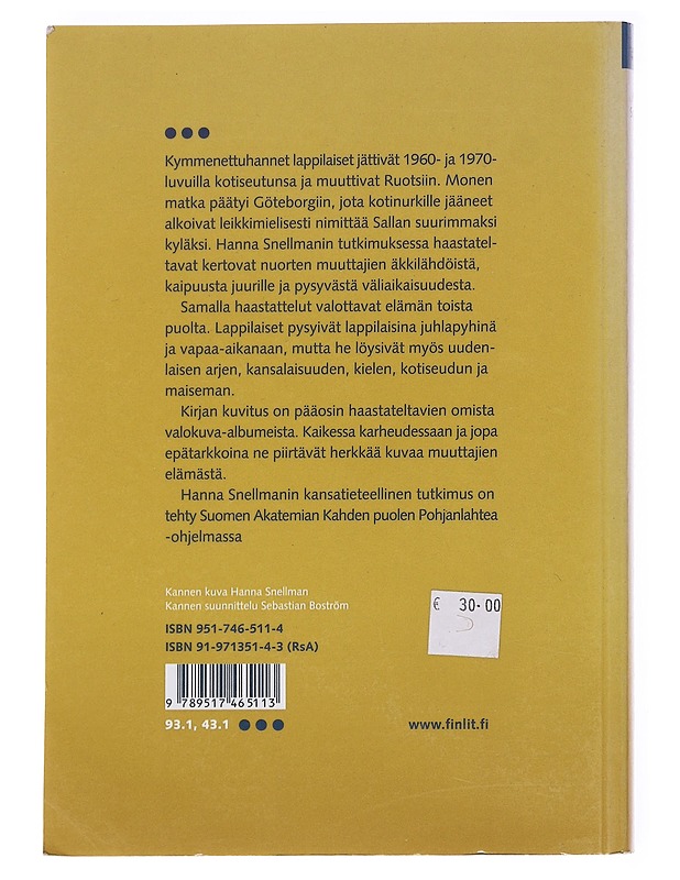 Sallan suurin kylä - Göteborg - Hanna Snellman - Tietokirjat - 10105575729 - 1