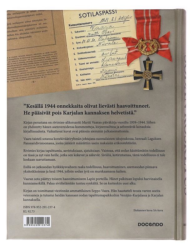Sodan kosketus - Seppo Vaara - Elämäkerrat ja muistelmat - 10105575734 - 1
