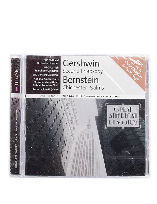 Gershwin ja Bernstein - Second Rhapsody ja Chichester Psalms - CD - Musiikki ja elokuvat - 10105575778 - 0